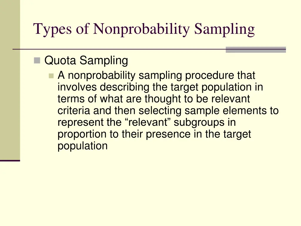 types of nonprobability sampling 1