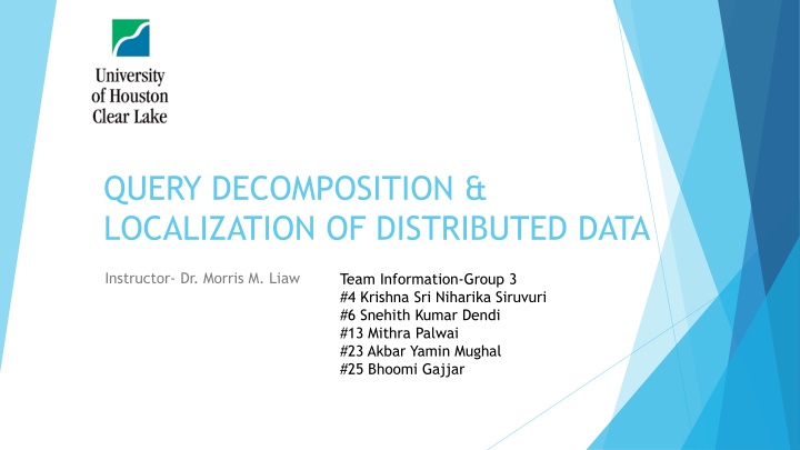 query decomposition localization of distributed