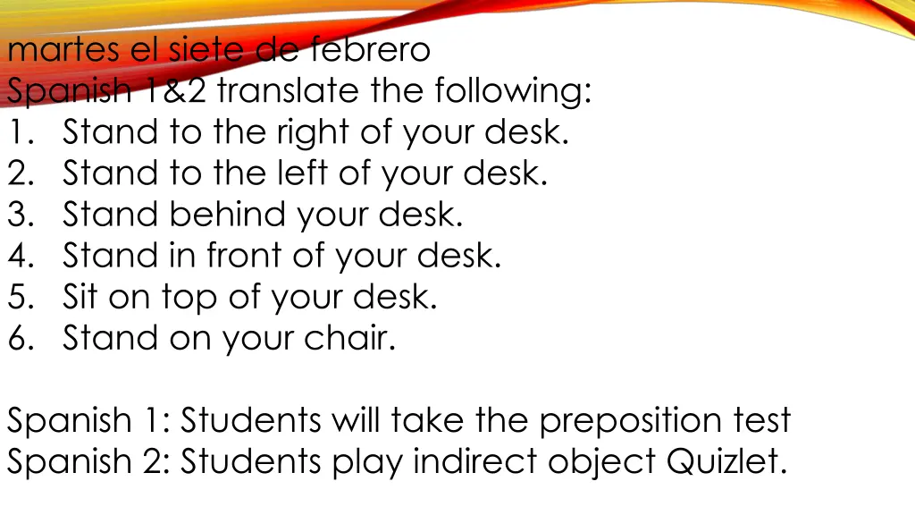 martes el siete de febrero spanish 1 2 translate