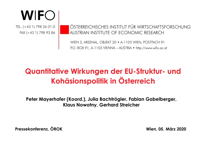 quantitative wirkungen der eu struktur