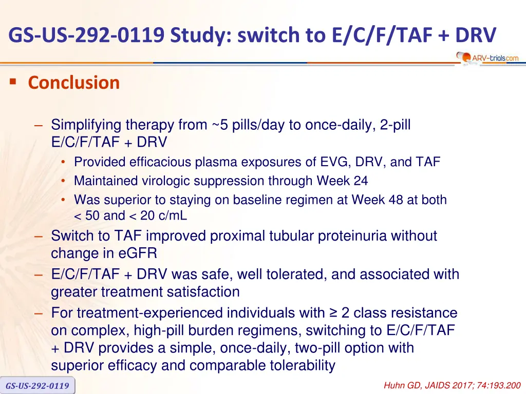gs us 292 0119 study switch to e c f taf drv 4