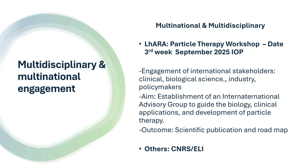 multinational multidisciplinary