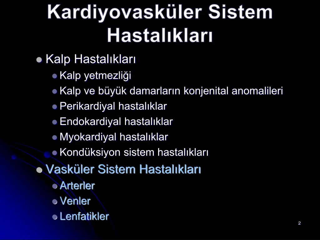 kardiyovask ler sistem hastal klar