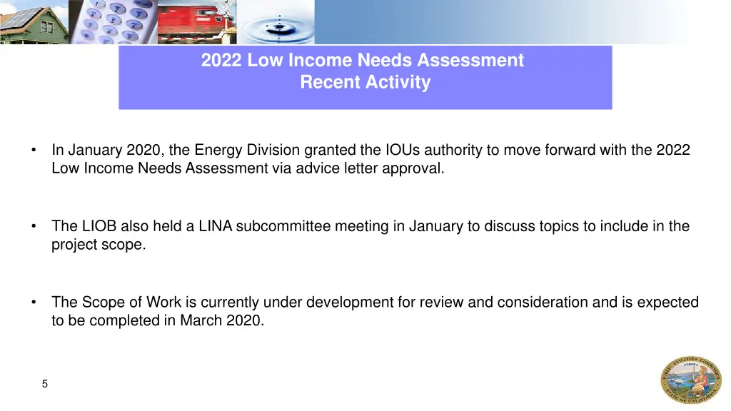 2022 low income needs assessment recent activity