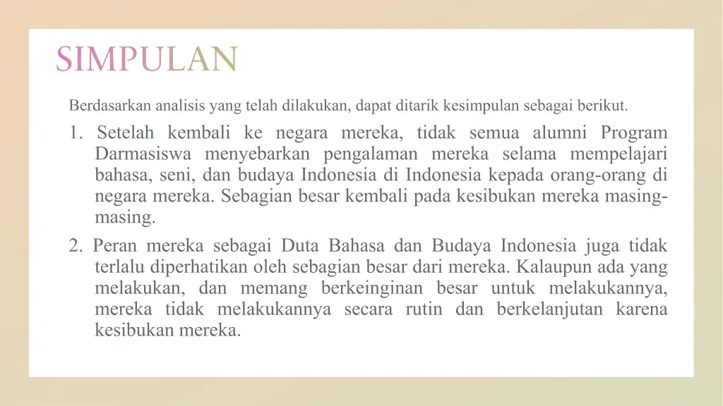 simpulan
