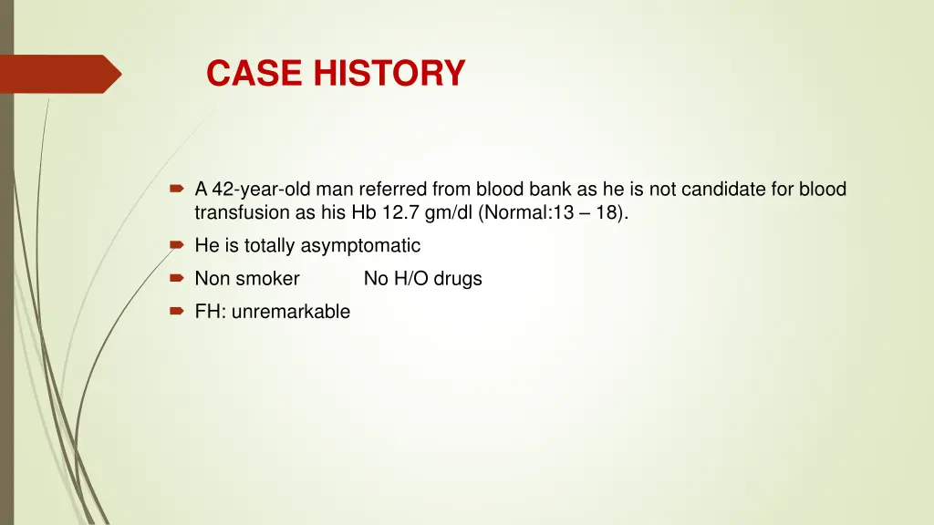 case history