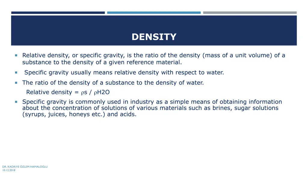 density 1