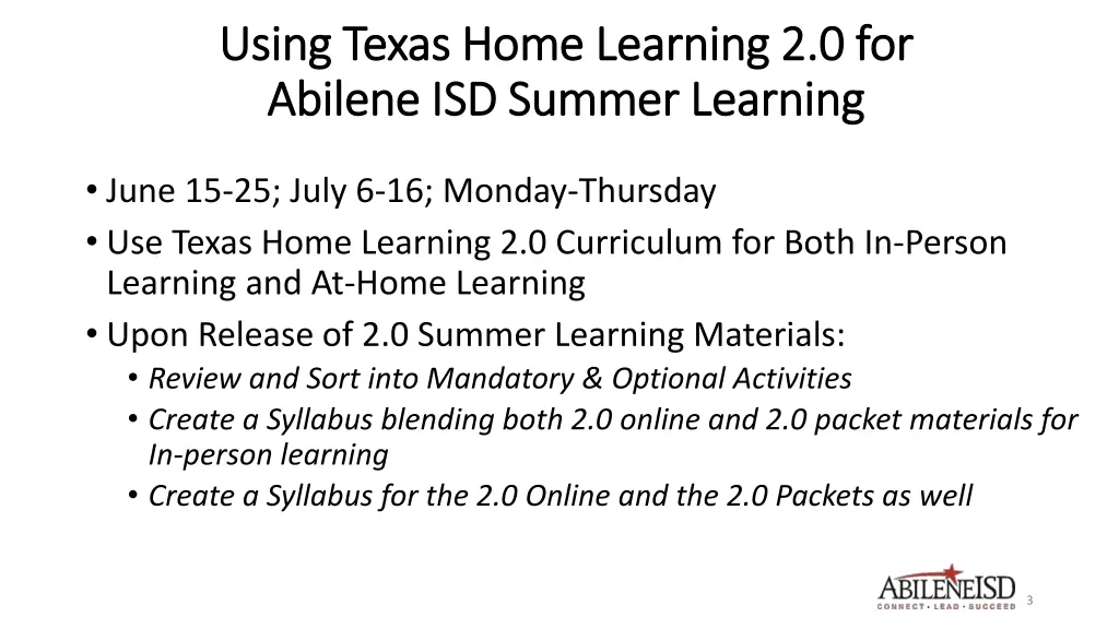 using texas home learning 2 0 for using texas