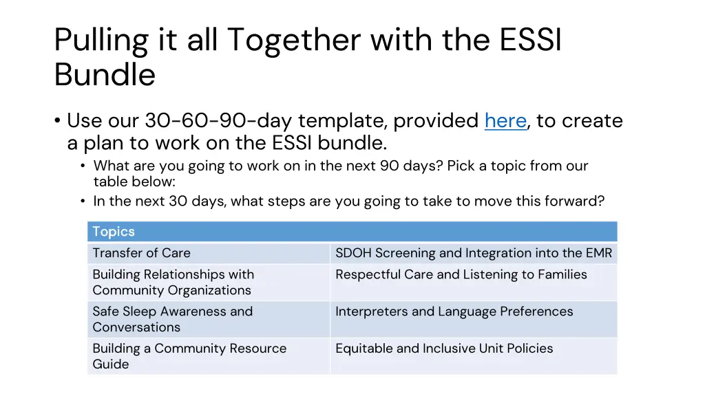 pulling it all together with the essi bundle