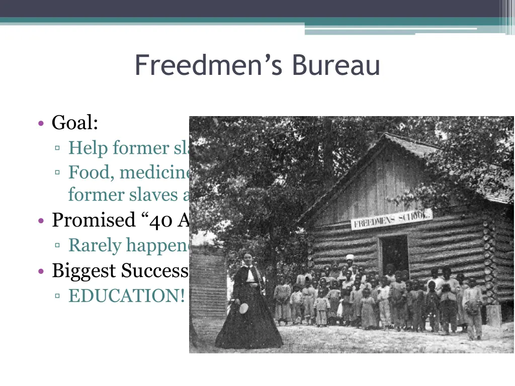 freedmen s bureau