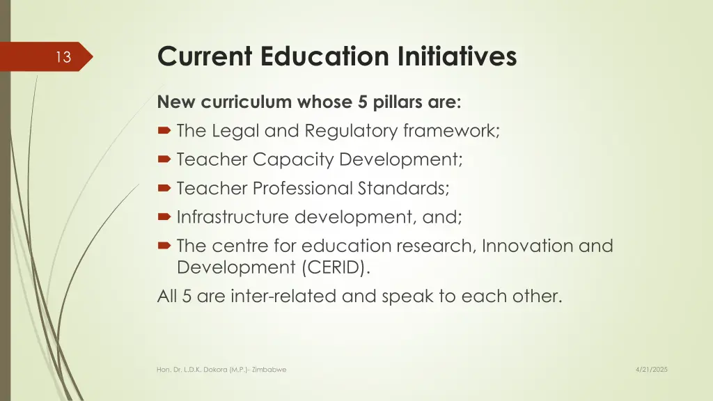 current education initiatives
