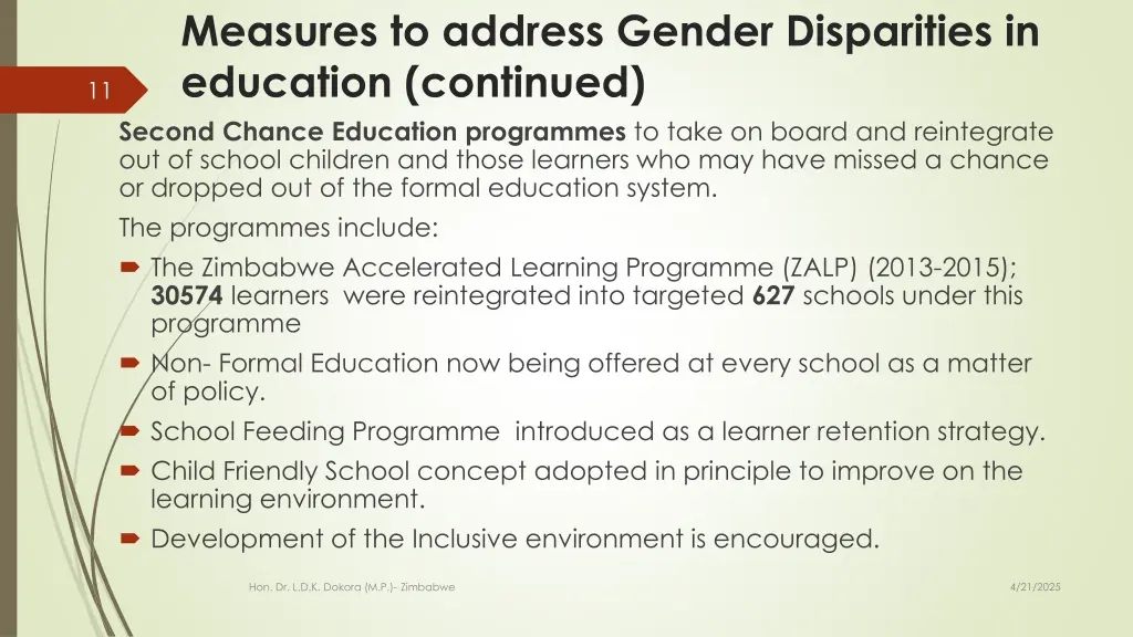 measures to address gender disparities 1