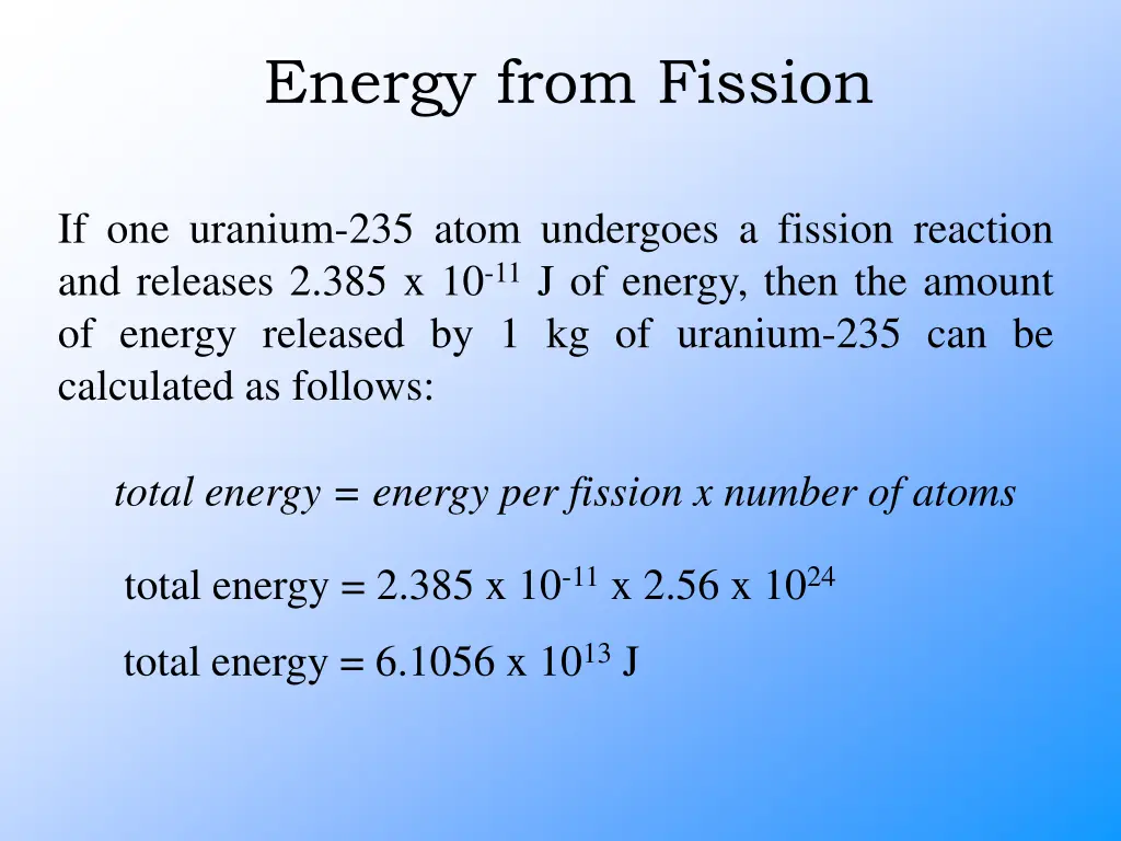energy from fission 8