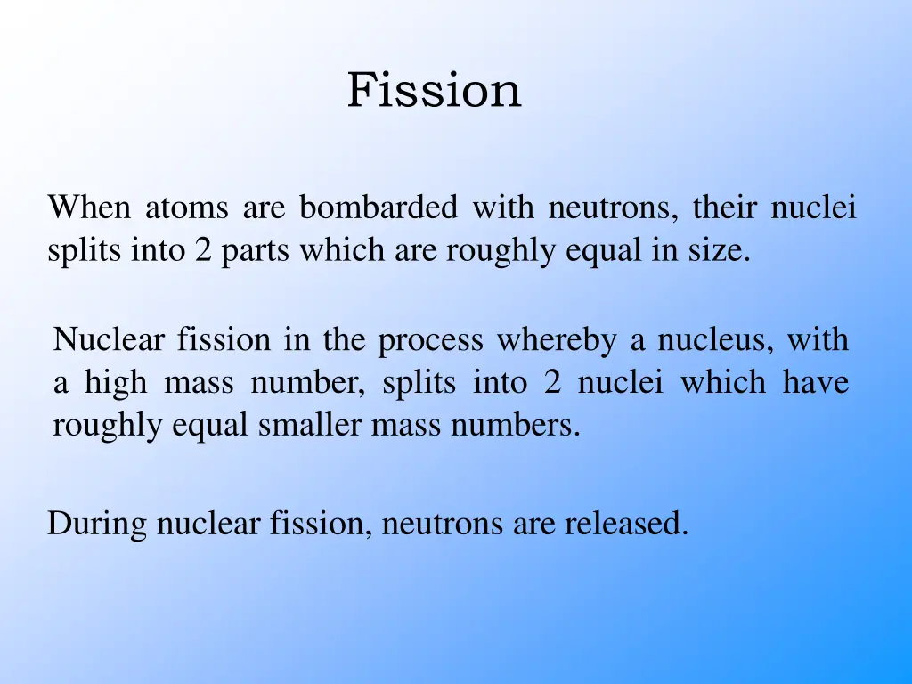 fission