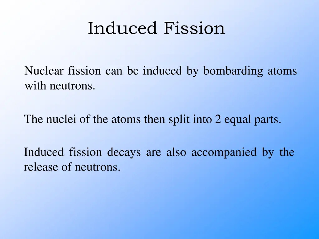 induced fission