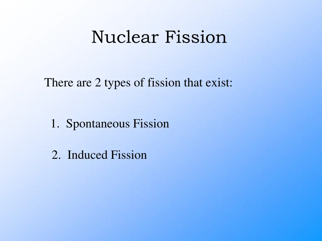 nuclear fission