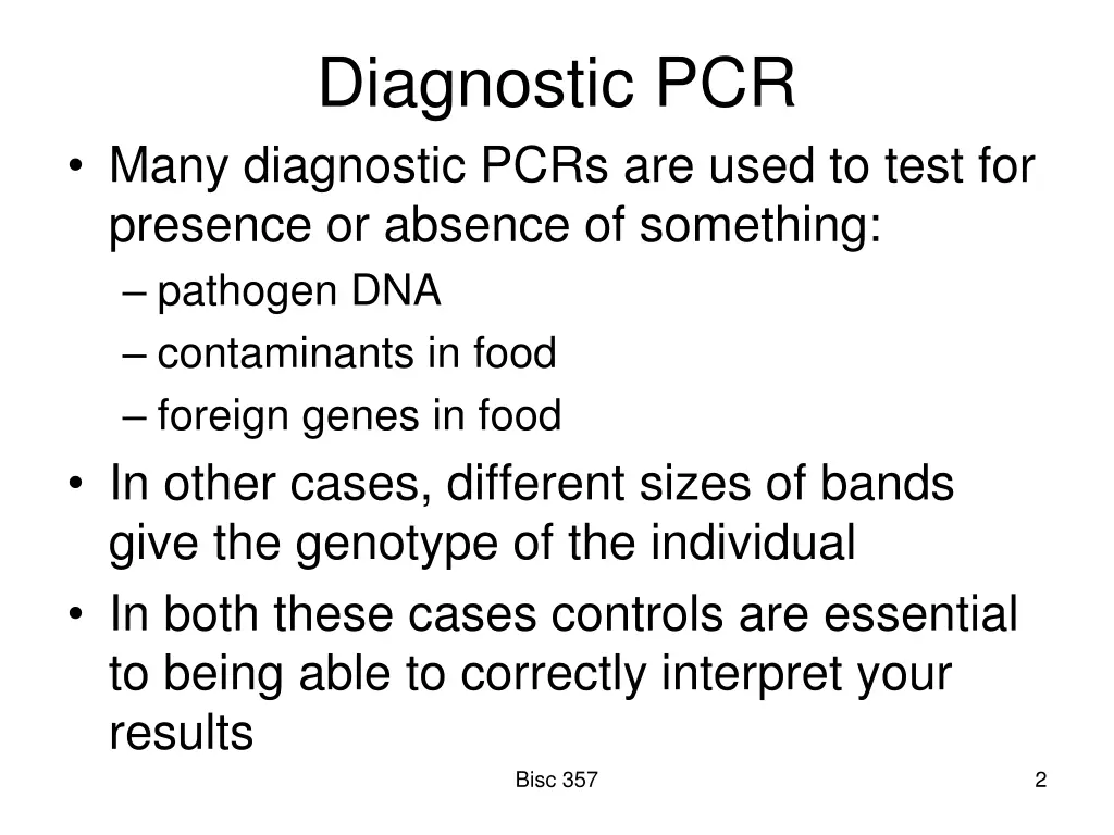 diagnostic pcr