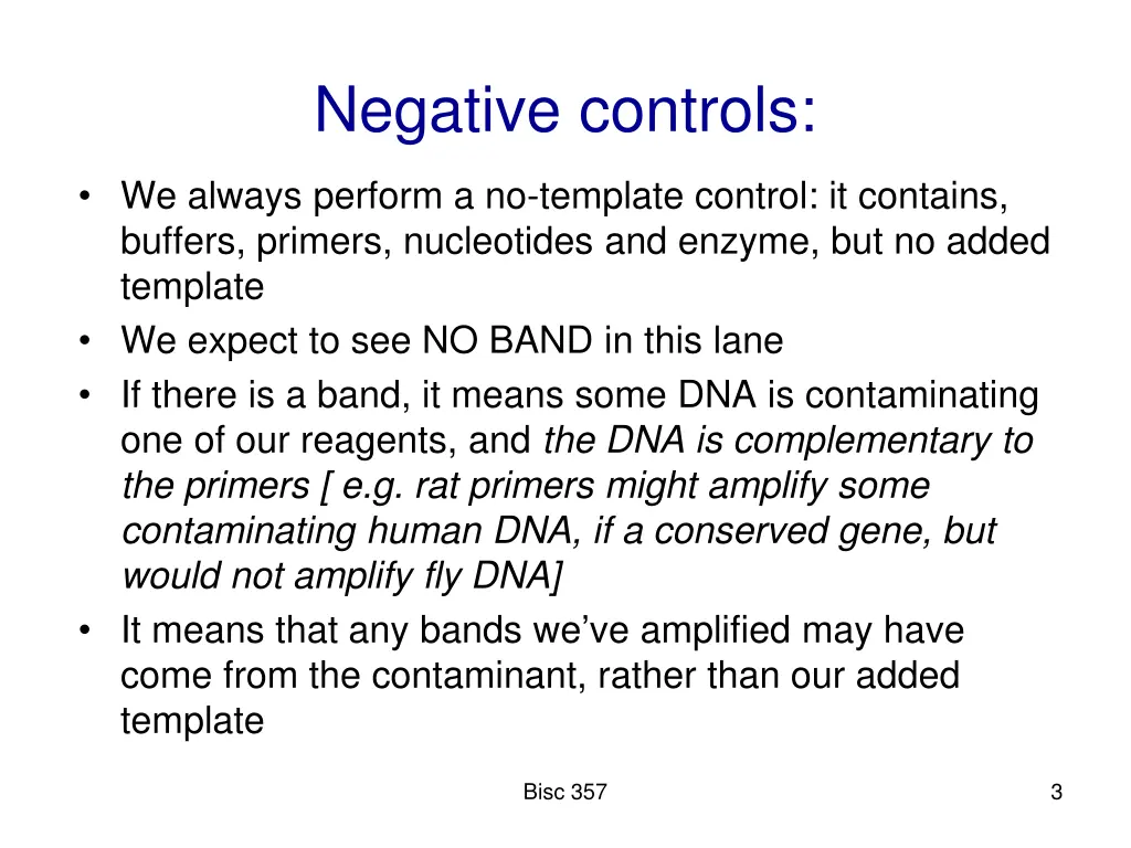 negative controls