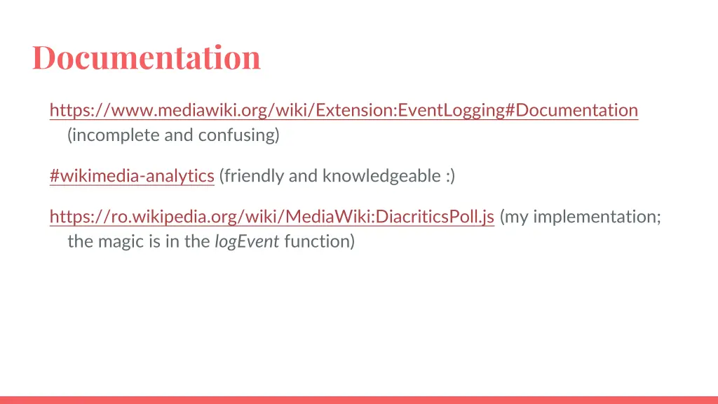 documentation