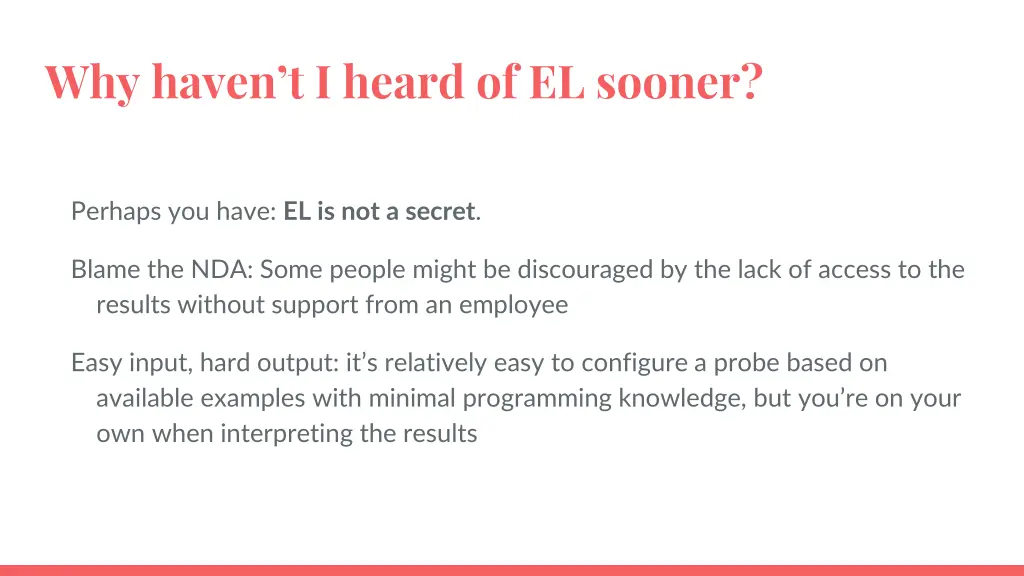 why haven t i heard of el sooner