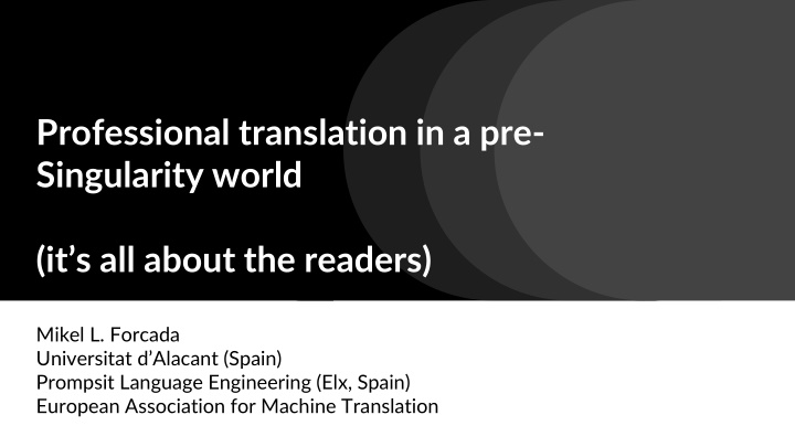 professional translation in a pre singularity