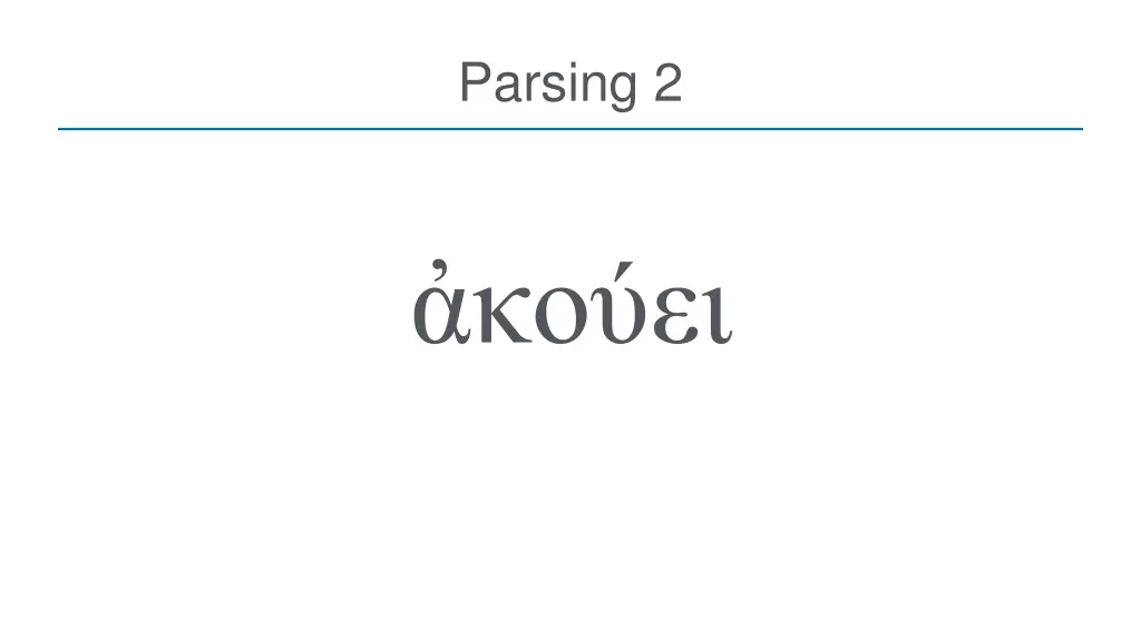 parsing 2