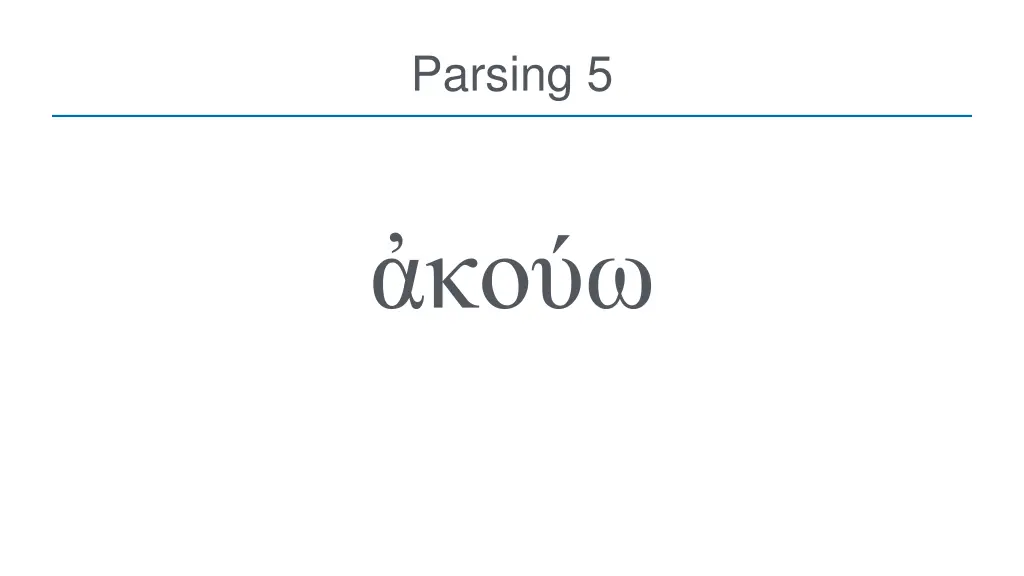 parsing 5