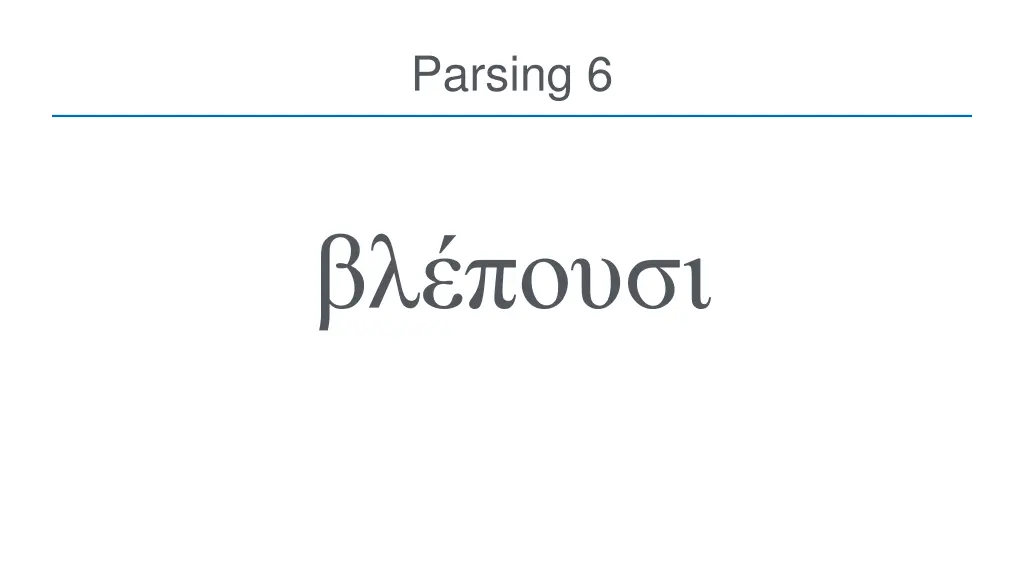 parsing 6