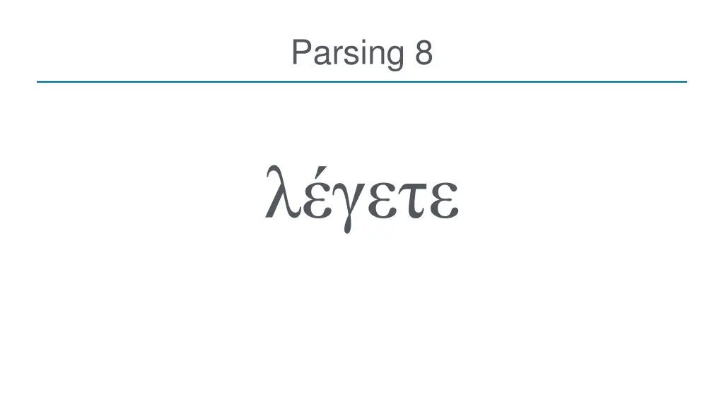 parsing 8