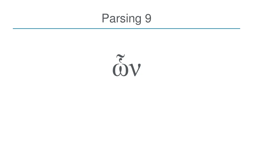 parsing 9