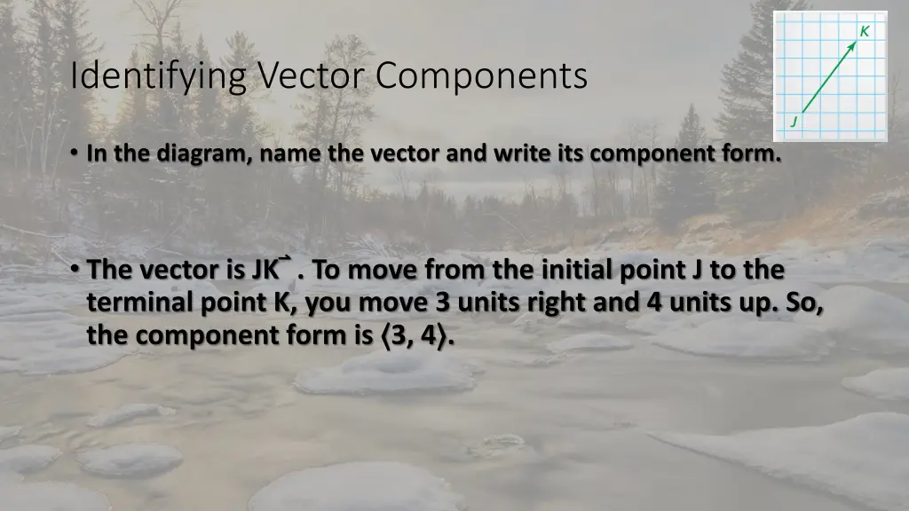 identifying vector components