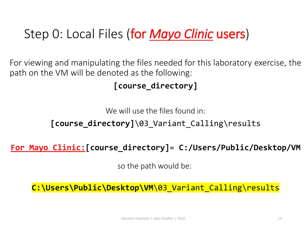 step 0 local files for 1