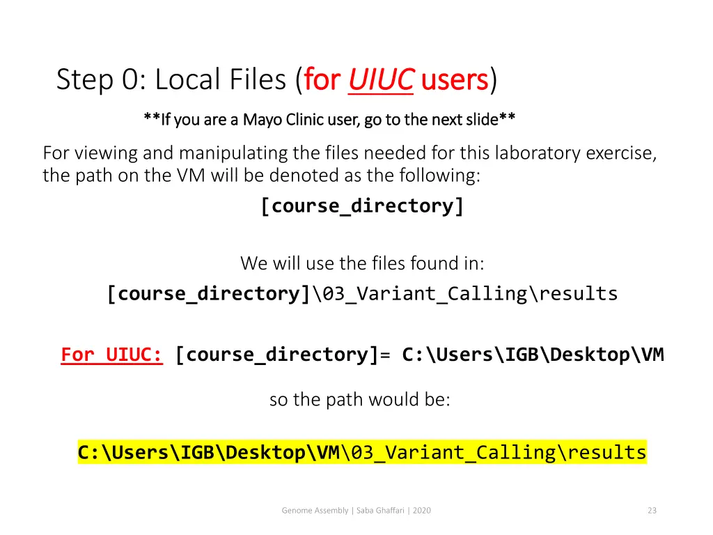 step 0 local files for