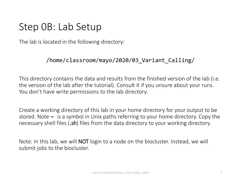 step 0b lab setup