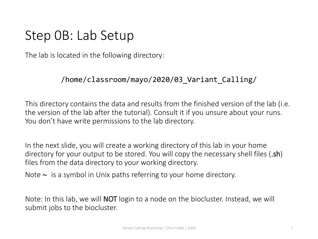 step 0b lab setup