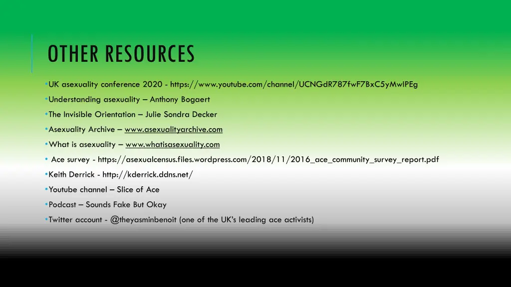 other resources