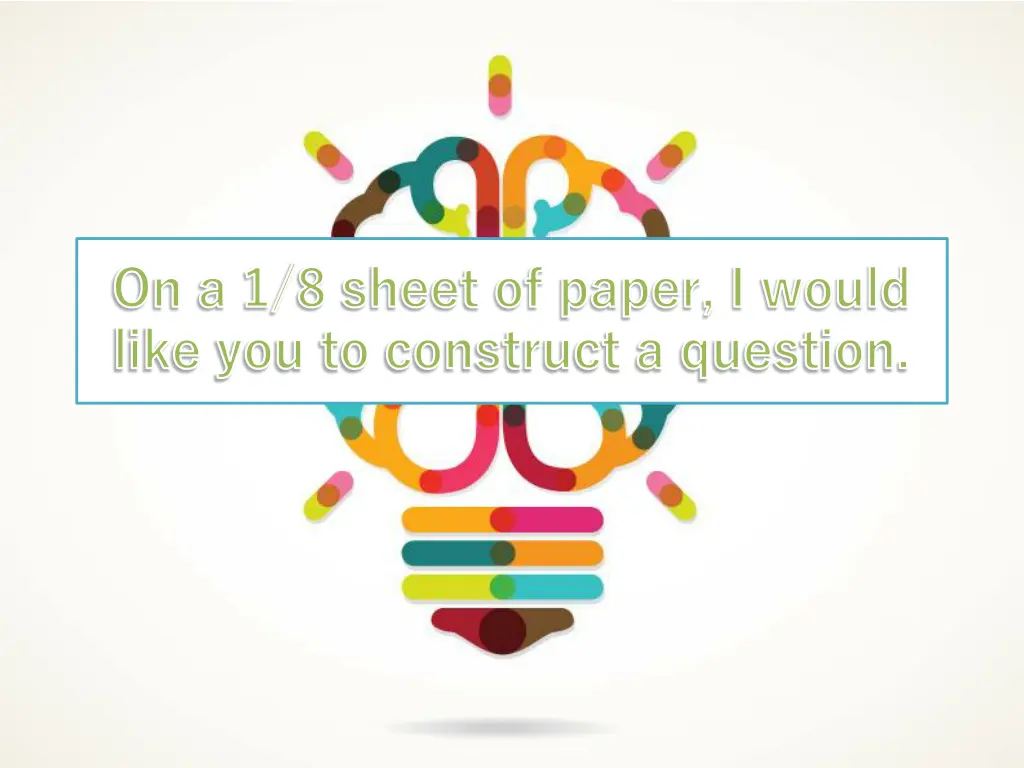 on a 1 8 sheet of paper i would like