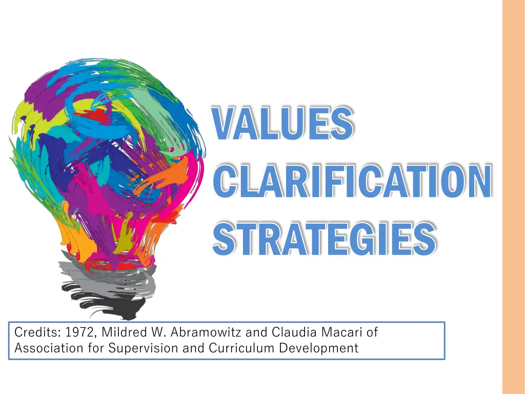 values values clarification clarification