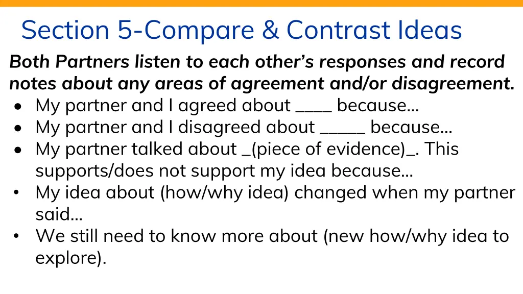 section 5 compare contrast ideas