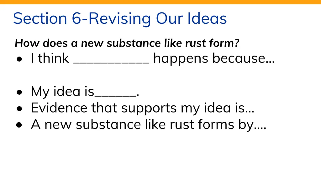 section 6 revising our ideas