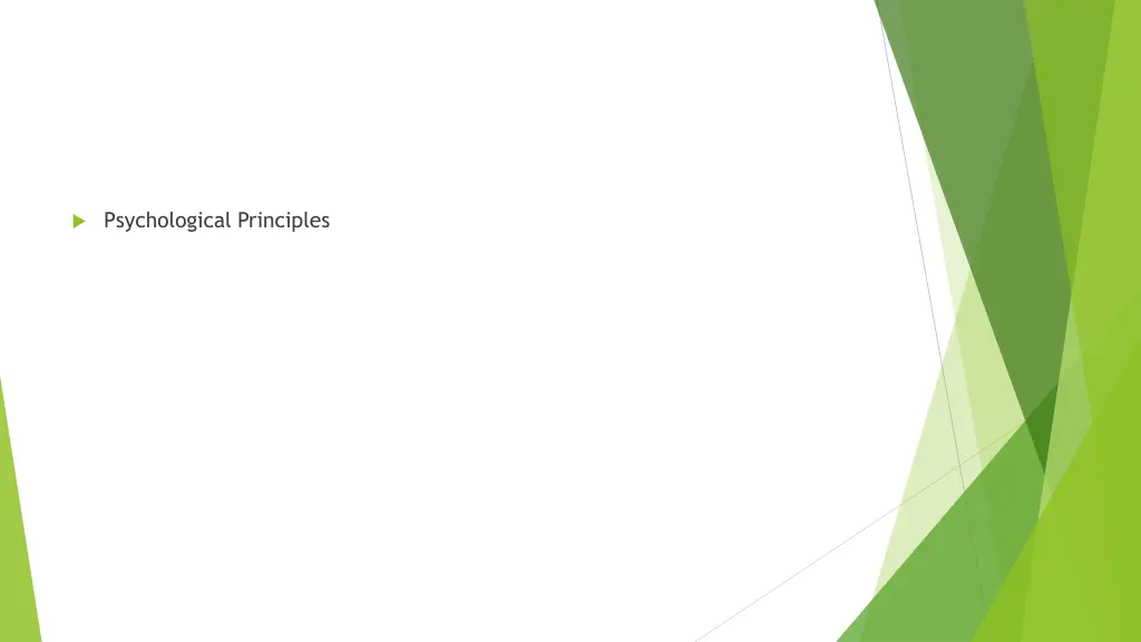 psychological principles