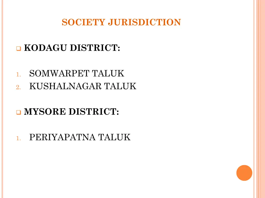society jurisdiction