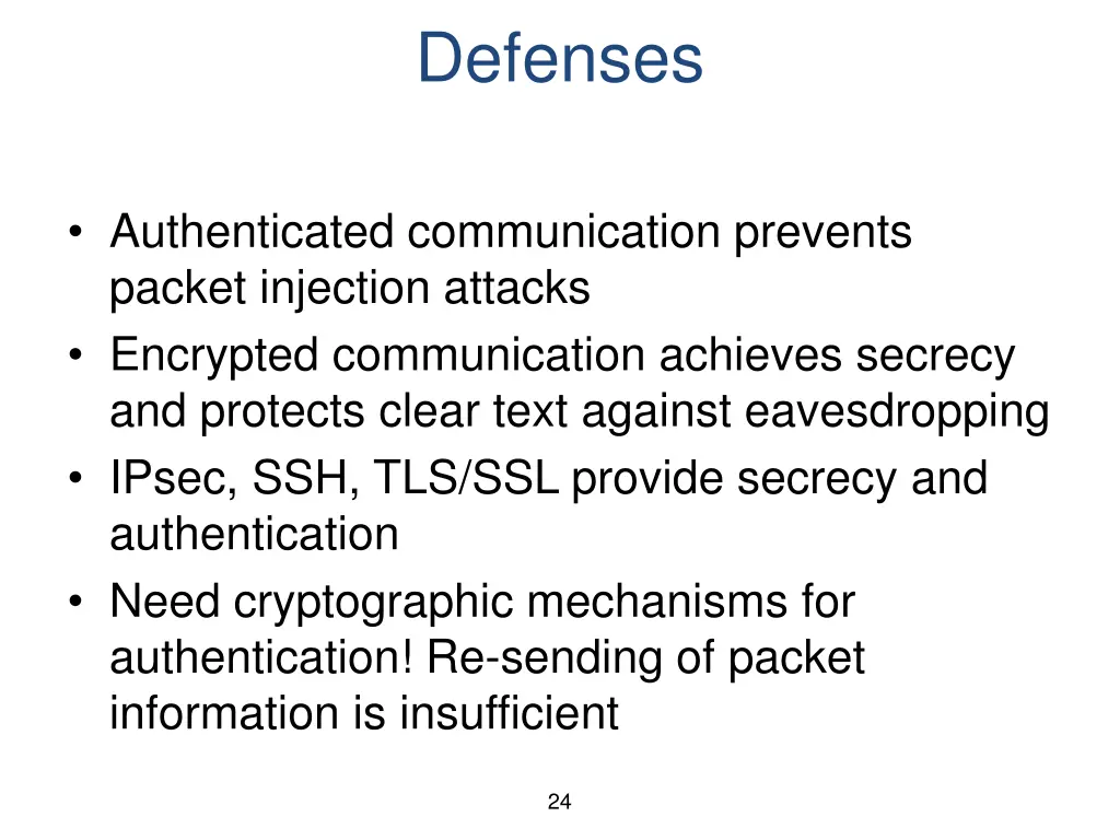 defenses