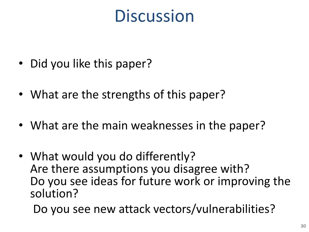 discussion 1