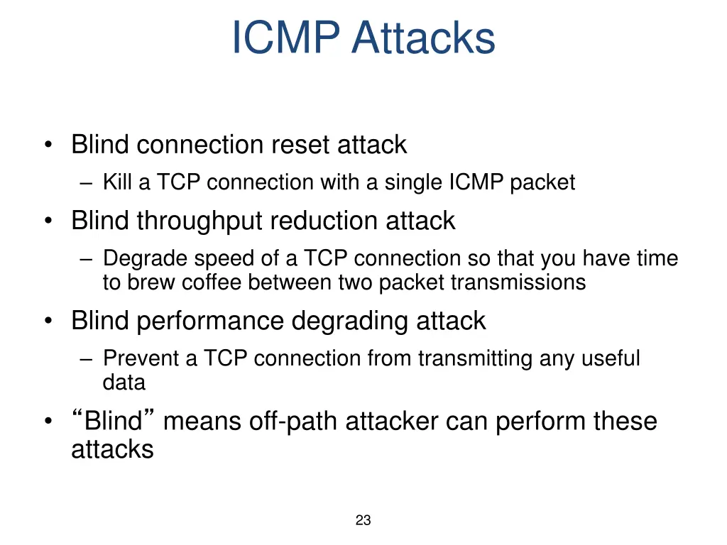icmp attacks 1