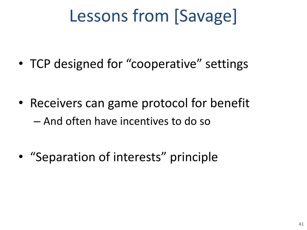 lessons from savage