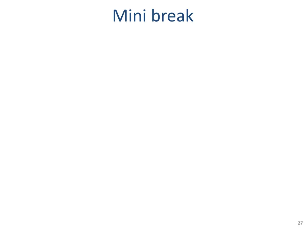 mini break