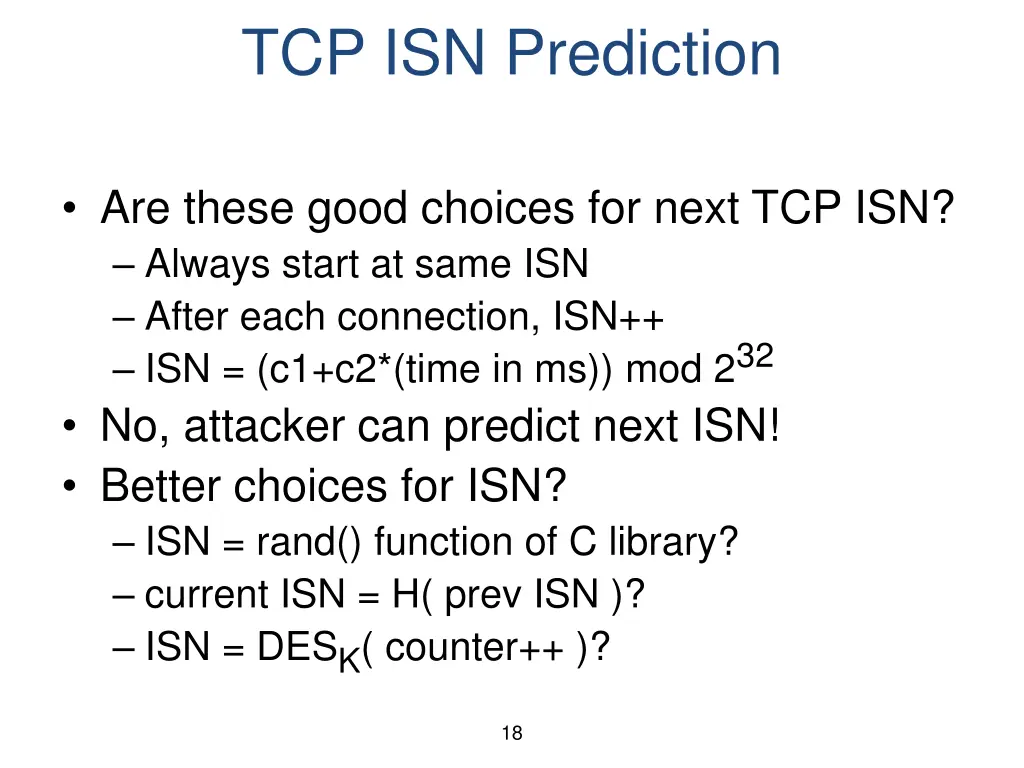 tcp isn prediction