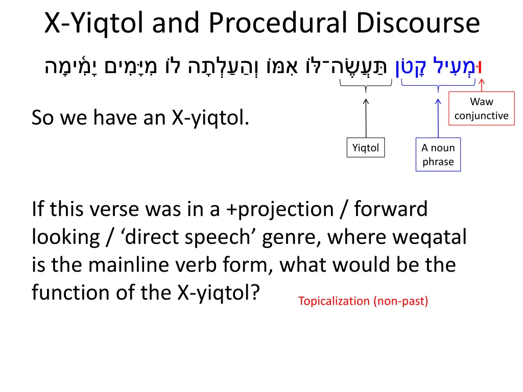 x yiqtol and procedural discourse 4