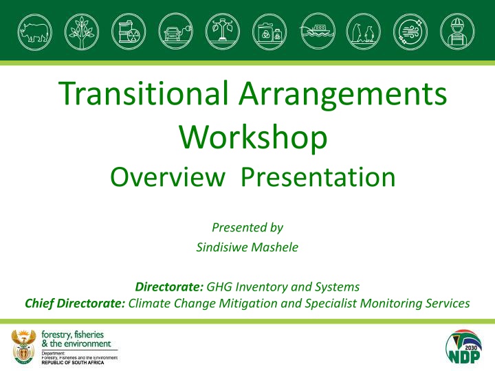transitional arrangements workshop overview